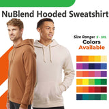 Jerzees® NuBlend Hooded Long Sleeve Sweatshirt