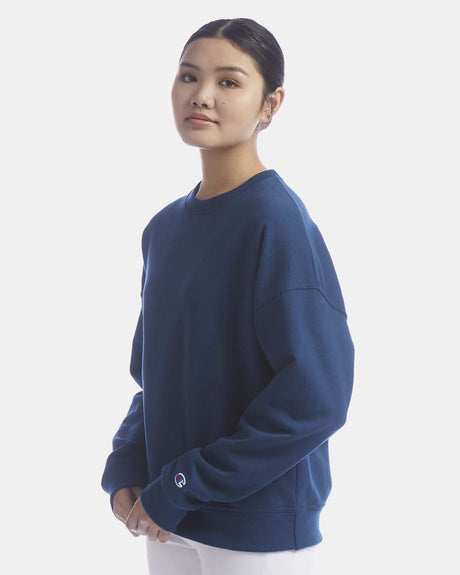 Champion women's Powerblend fleece crewneck sweatshirt