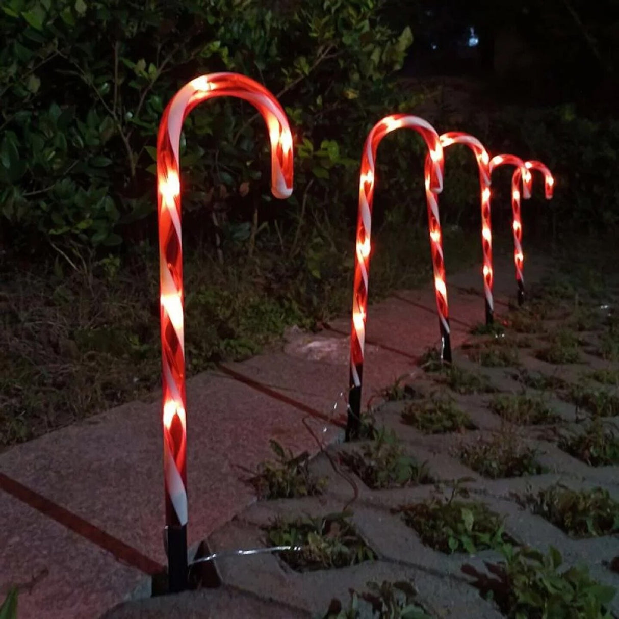 Candy Cane Solar Lights