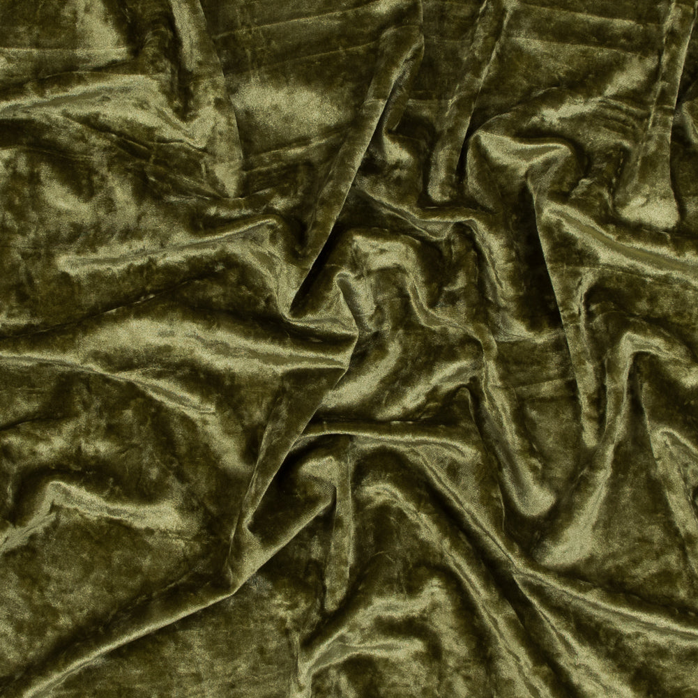 Crushed Velour - Woodbine Green - Auguste Collection