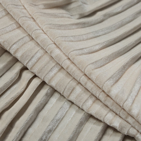 Pleated Velour - Vanilla Ice - Tver Collection