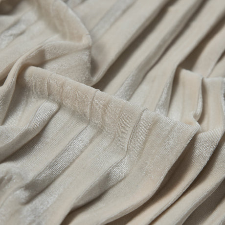 Pleated Velour - Vanilla Ice - Tver Collection