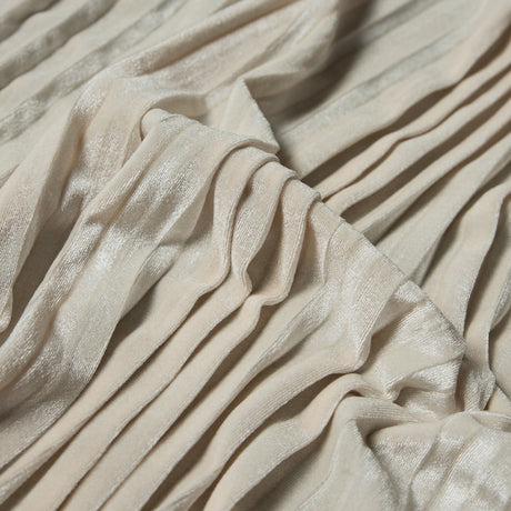 Pleated Velour - Vanilla Ice - Tver Collection