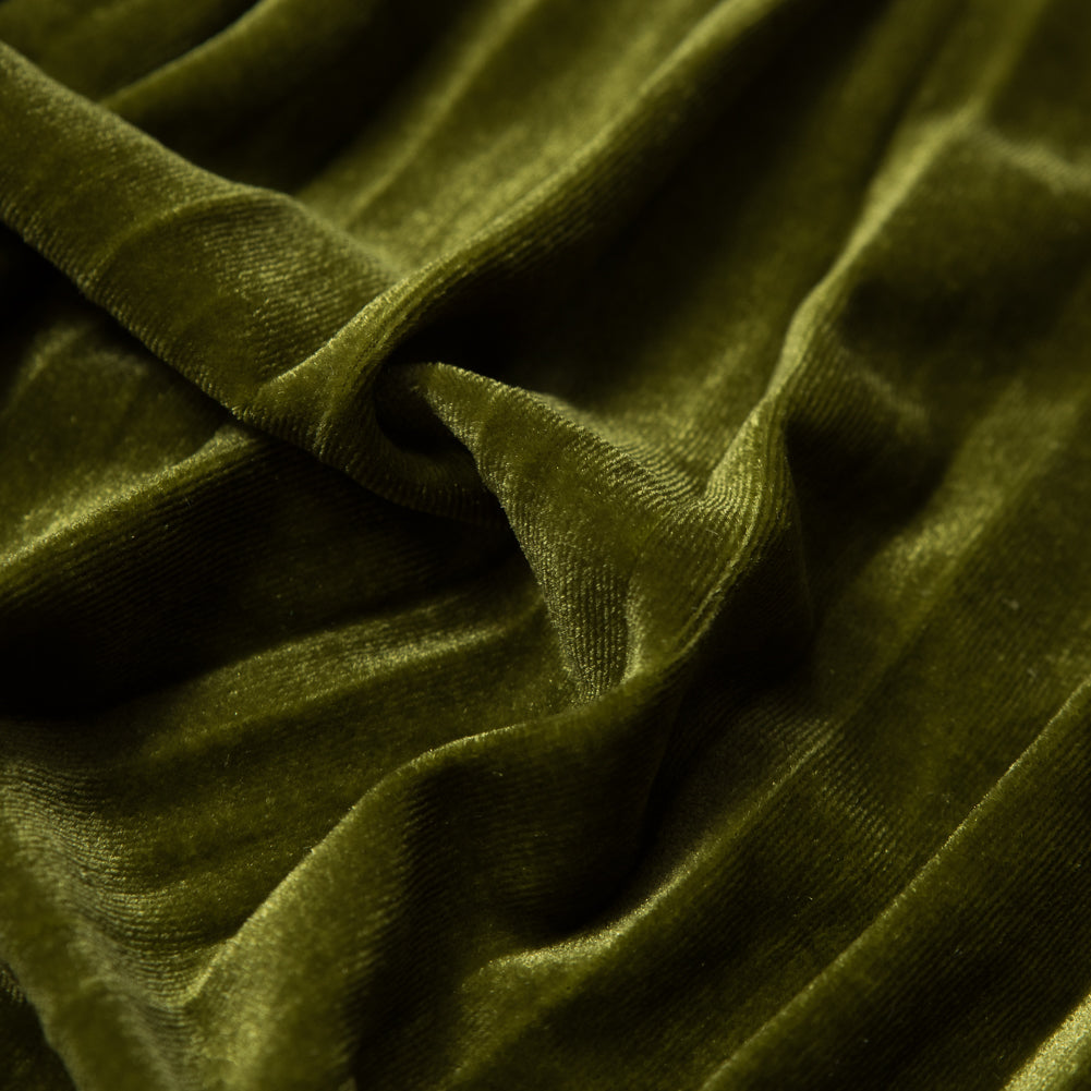 Pleated Velour - Woodbine - Tver Collection