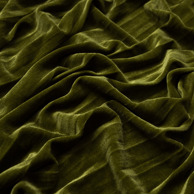 Pleated Velour - Woodbine - Tver Collection