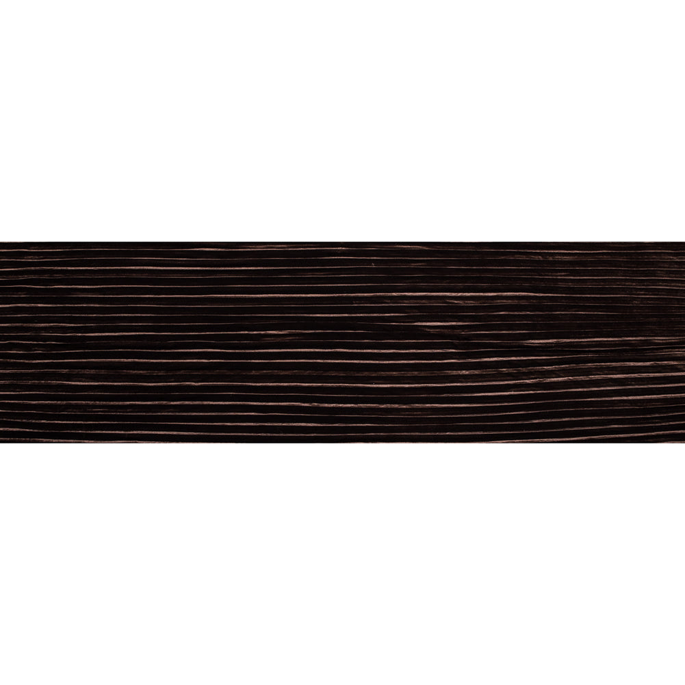 Pleated Velour - Chocolate Brown - Tver Collection