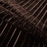 Pleated Velour - Chocolate Brown - Tver Collection