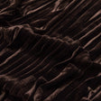Pleated Velour - Chocolate Brown - Tver Collection