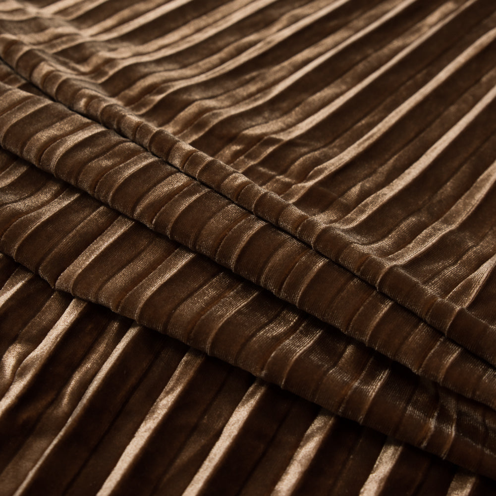 Pleated Velour - Curry Gold - Tver Collection