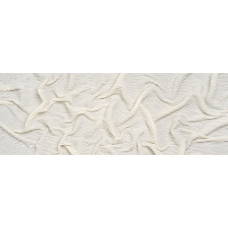 Wavy Crinkled Velour - Vanilla Ice - Yvonne Collection