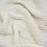Wavy Crinkled Velour - Vanilla Ice - Yvonne Collection