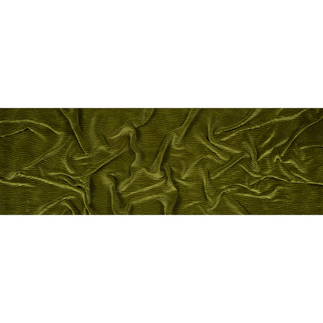 Wavy Crinkled Velour - Woodbine Green - Yvonne Collection