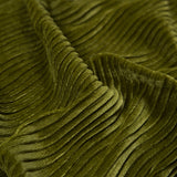 Wavy Crinkled Velour - Woodbine Green - Yvonne Collection