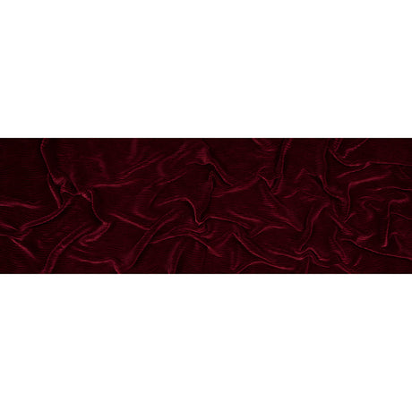 Wavy Crinkled Velour - Ski Patrol Red - Yvonne Collection