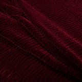 Wavy Crinkled Velour - Ski Patrol Red - Yvonne Collection