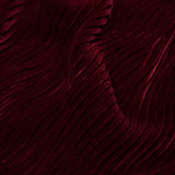 Wavy Crinkled Velour - Ski Patrol Red - Yvonne Collection