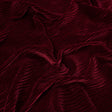Wavy Crinkled Velour - Ski Patrol Red - Yvonne Collection