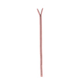 Peach Quartz and Matte Silver T5 Metal Closed Bottom Zipper - 36"