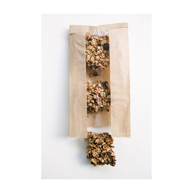 Packnwood Brown Kraft Bag with Window, 8.7" x 4.7" x 2", Case of 1000
