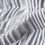 Pleated Stretch Satin - White - Andreas Collection