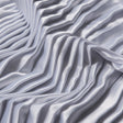 Pleated Stretch Satin - White - Andreas Collection