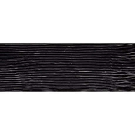 Pleated Stretch Satin - Black - Andreas Collection