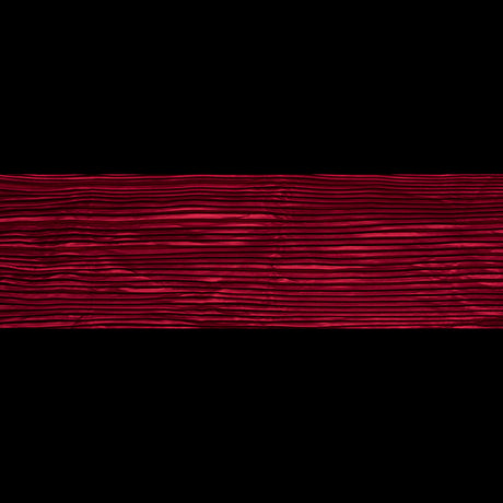 Pleated Stretch Satin - Red - Andreas Collection