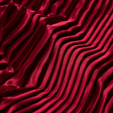 Pleated Stretch Satin - Red - Andreas Collection