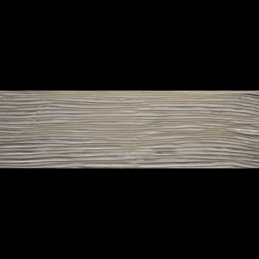 Pleated Stretch Satin - Cream - Andreas Collection