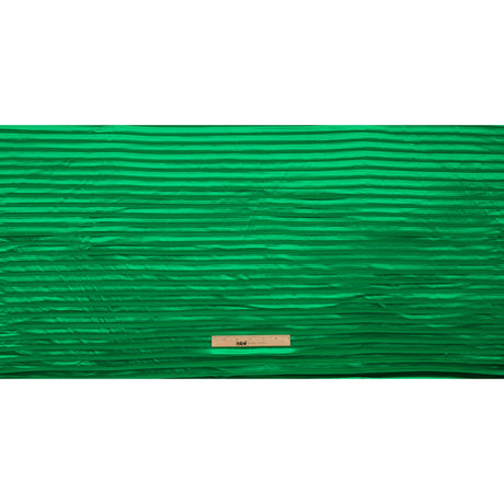 Pleated Stretch Satin - Kelly Green - Andreas Collection