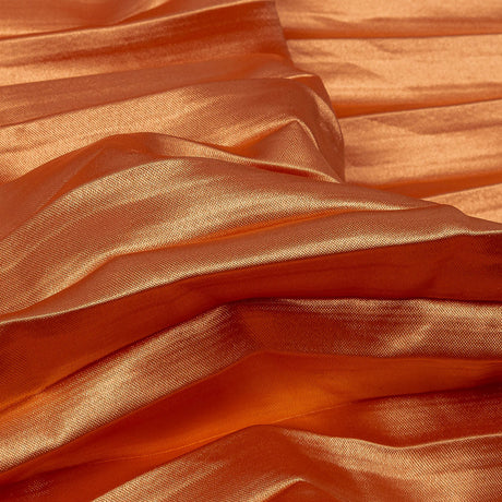 Pleated Stretch Satin - Creamsicle - Andreas Collection