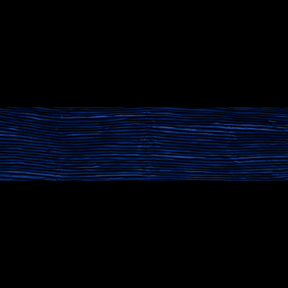 Pleated Stretch Satin - Royal Blue - Andreas Collection