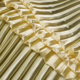 Pleated Stretch Satin - Mellow Yellow - Andreas Collection