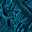 Pleated Stretch Satin - Aqua - Andreas Collection