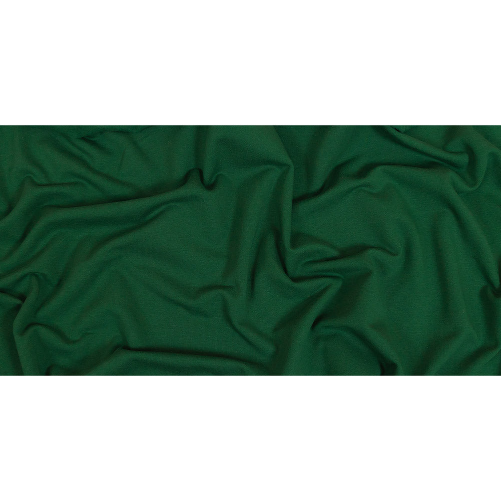 Fleece-Backed Stretch Cotton Knit - Forest Green - Cecil Collection