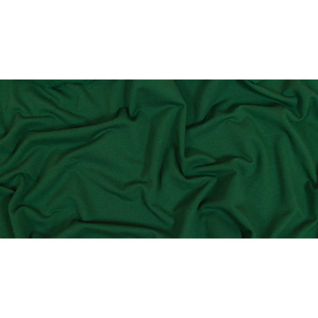 Fleece-Backed Stretch Cotton Knit - Forest Green - Cecil Collection