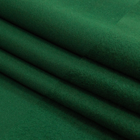 Fleece-Backed Stretch Cotton Knit - Forest Green - Cecil Collection