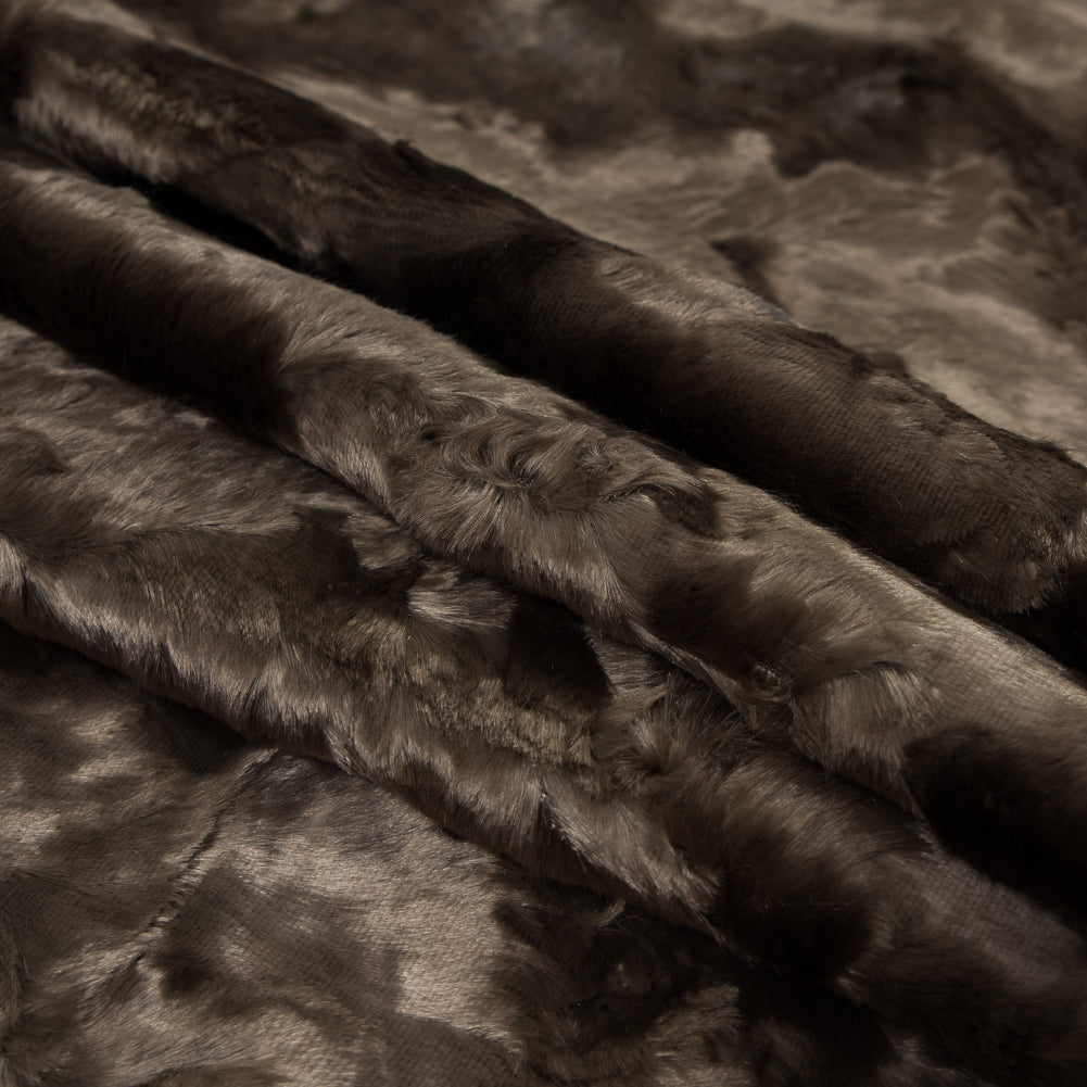 Crushed Velvet - Light Brown - Famous NYC Designer
