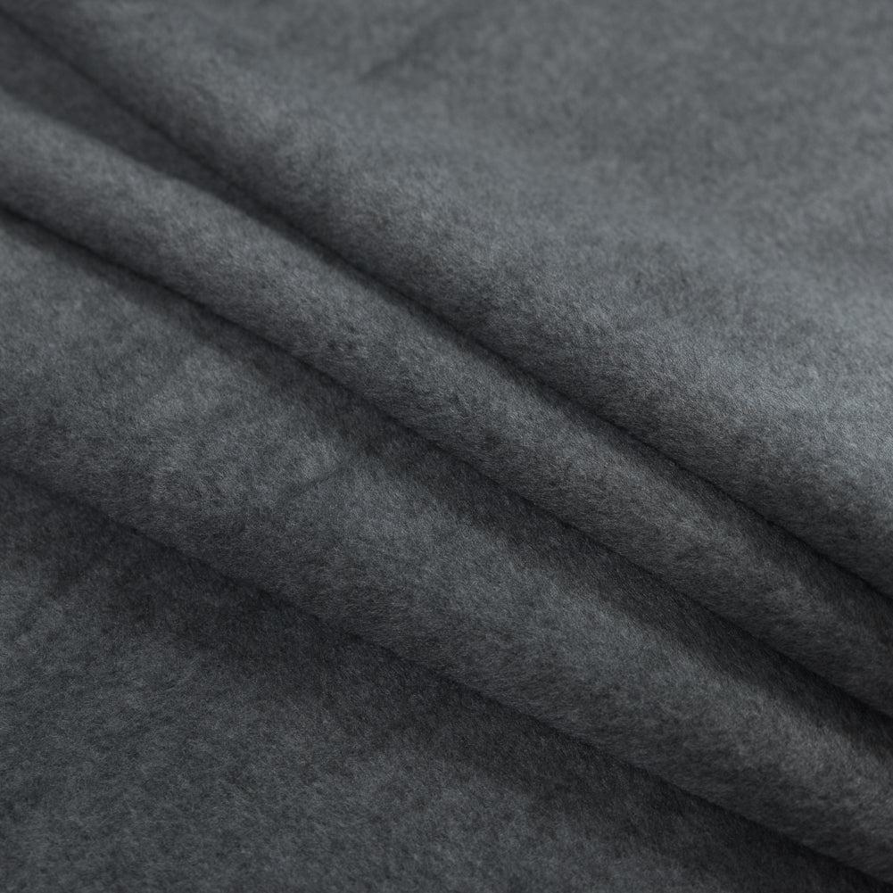 No-Pill Polyester Fleece - Charcoal Heather - Shropshire Collection