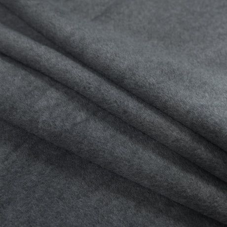No-Pill Polyester Fleece - Charcoal Heather - Shropshire Collection