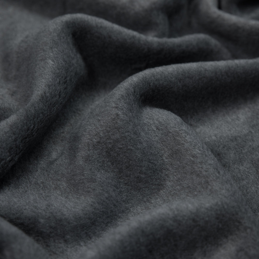 No-Pill Polyester Fleece - Charcoal Heather - Shropshire Collection