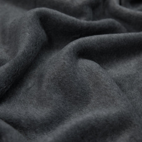 No-Pill Polyester Fleece - Charcoal Heather - Shropshire Collection