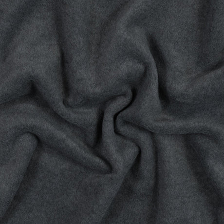 No-Pill Polyester Fleece - Charcoal Heather - Shropshire Collection