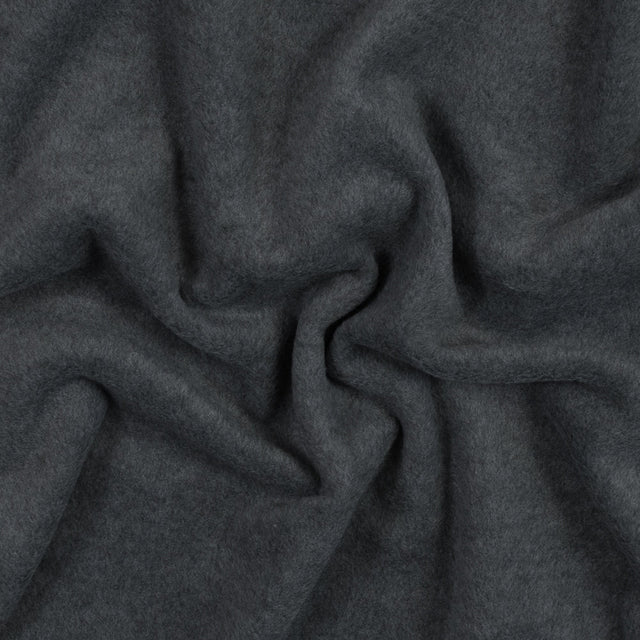 No-Pill Polyester Fleece - Charcoal Heather - Shropshire Collection