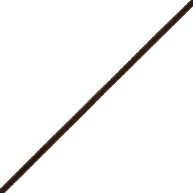 Single Faced Velvet Ribbon Made in Italy - 1/4" - Light Brown - Sabine Collection