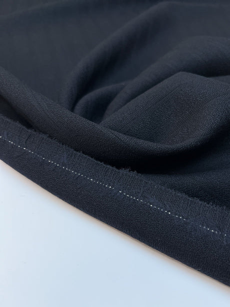 Blue Wool Jacquard Fabric