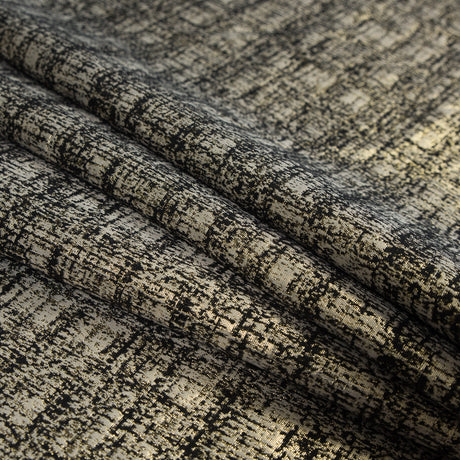 Metallic Gold and Black Abstract Jacquard