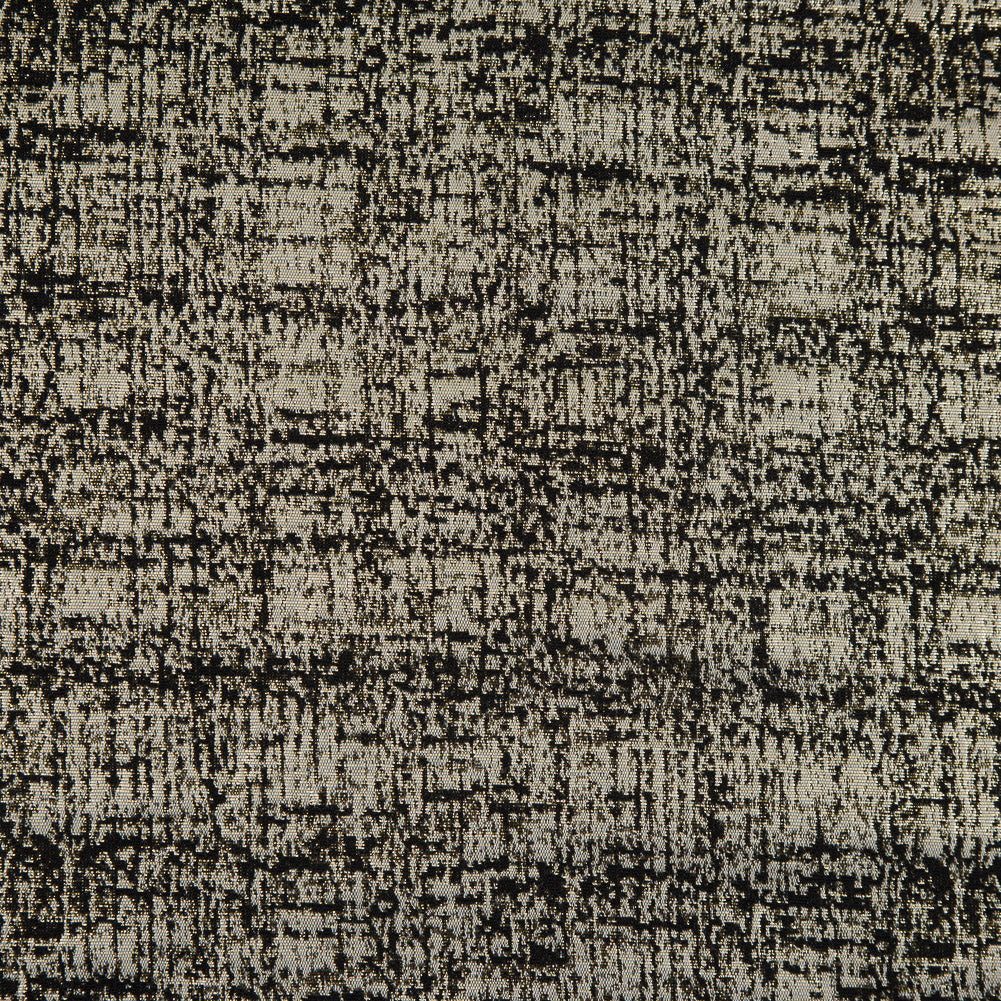 Metallic Gold and Black Abstract Jacquard