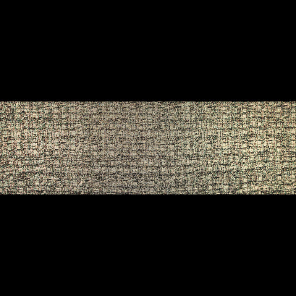 Metallic Gold and Black Abstract Jacquard