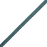 Single Faced Velvet Ribbon Made in Italy - 1/4" - French Blue - Sabine Collection